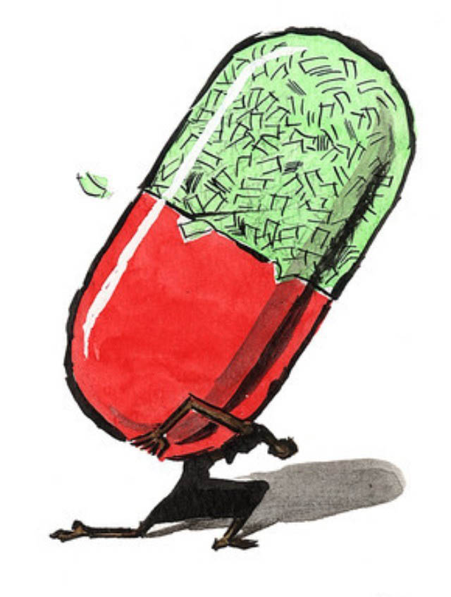 drug prices high cartoon