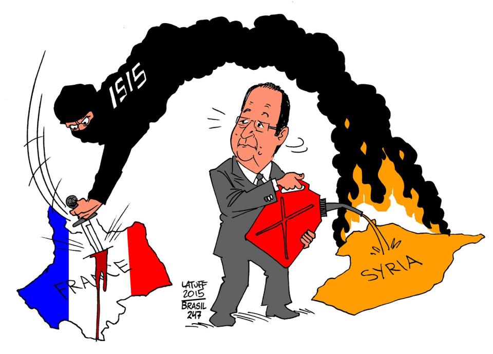 syria france cartoon by latuff