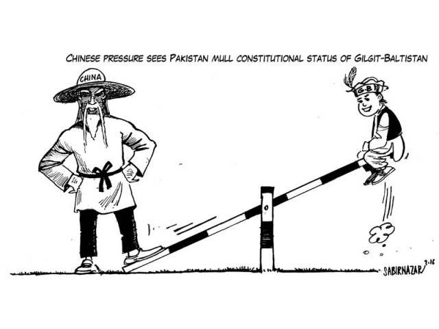 pak china economic corridor gilgit baltistan cartoon